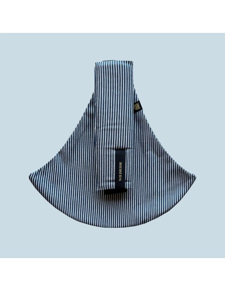 Porte-bébé à Rayures Indigo