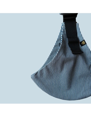 Porte-bébé à Rayures Indigo