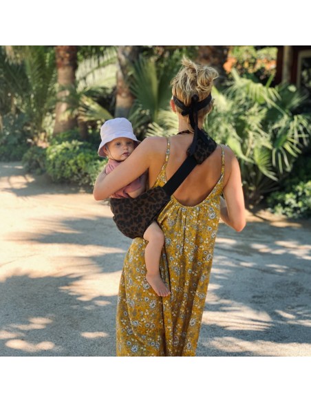 Porte-bébé Léopard Marron