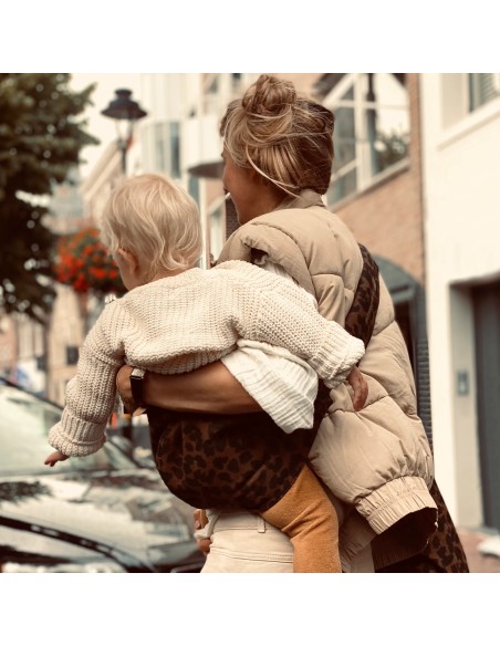 Porte-bébé Léopard Marron