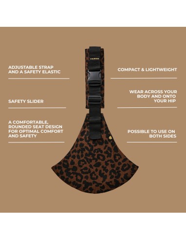 Porte-bébé Léopard Marron