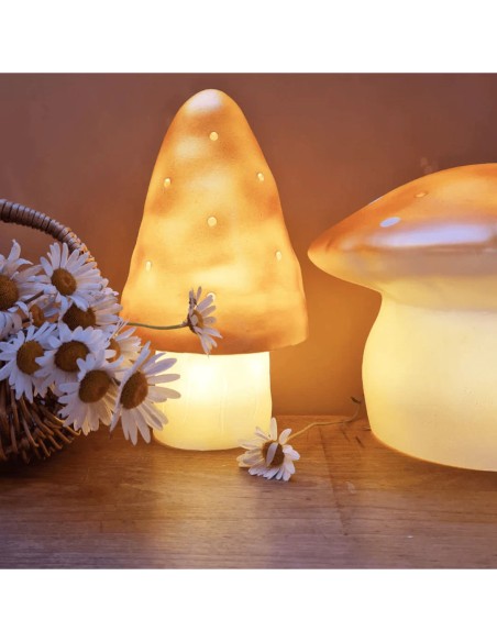 Petite lampe champignon - Mokka