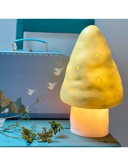 Petite lampe champignon - Amande