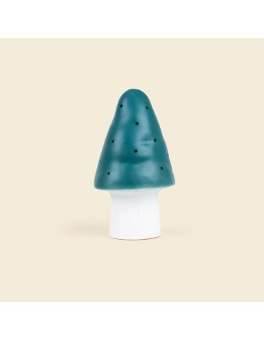 Petite lampe champignon - Natural Teal