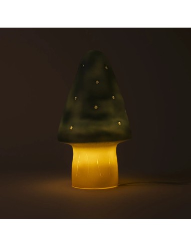 Petite lampe champignon - Natural Teal