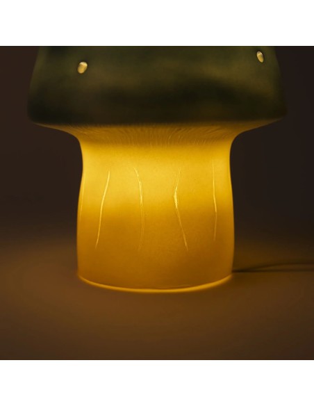 Petite lampe champignon - Natural Teal