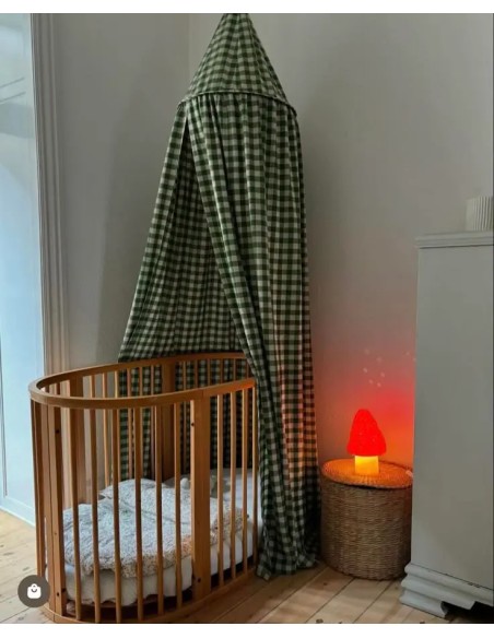 Petite lampe champignon - Rouge