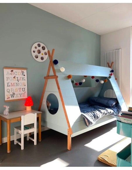 Petite lampe champignon - Rouge