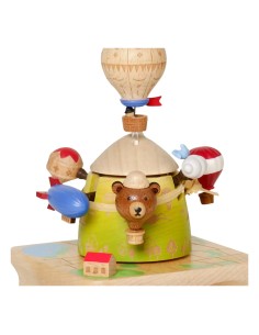 Wooderful life Boîte à musique Montgolfière | Vert 2