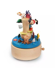 Boîte à musique en bois Plongeur Wooderful Life