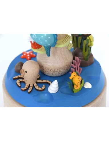 Boîte à musique en bois Plongeur Wooderful Life