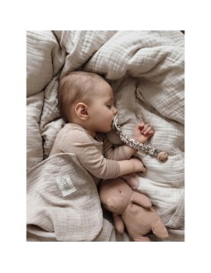 Attache-tetine wood wild print