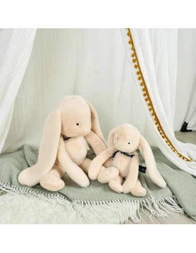 Lapin Méloé Peluche Beige Française