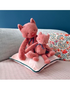 Peluche Chat rose Méloé 2