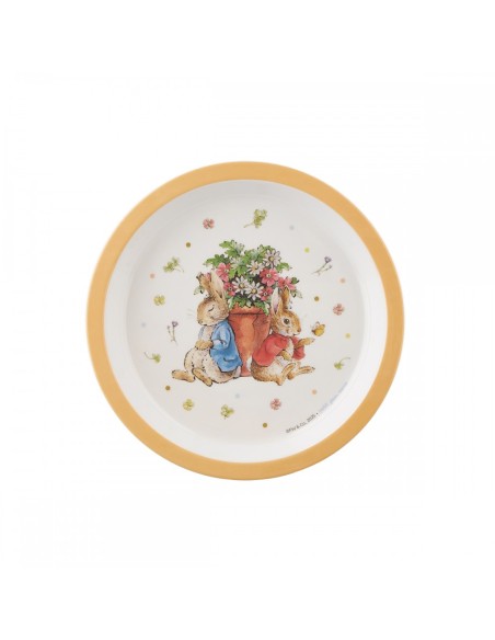 Assiette bébé Pierre Lapin Abricot