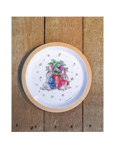 Assiette bébé Pierre Lapin Abricot 2