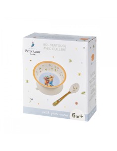 Bol ventouse avec cuillère Pierre Lapin 2