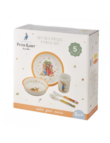 Coffret 5 pièces Pierre Lapin Abricot