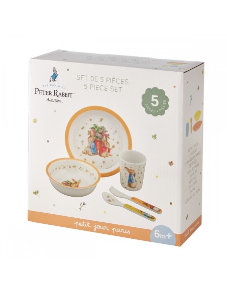 Coffret 5 pièces Pierre Lapin Abricot