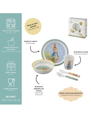 Coffret 5 pièces Pierre Lapin Vert