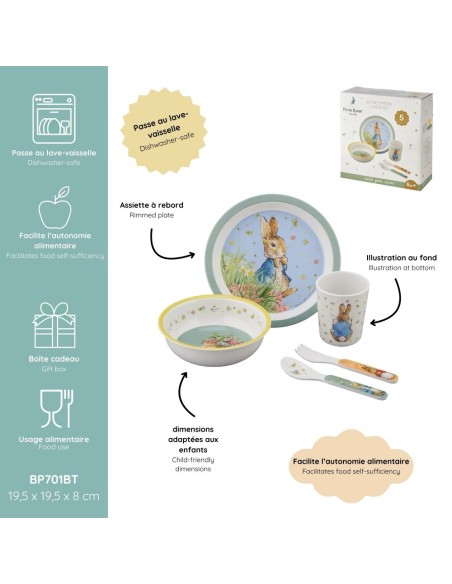 Coffret 5 pièces Pierre Lapin Vert