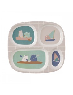 Plateau à 4 compartiments les Chats Marins