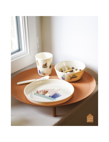 Assiette bébé les Chats Marins