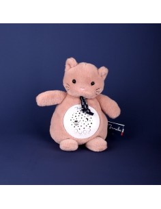 Veilleuse Chat Rose Maïlou – Doudou musical lumineux