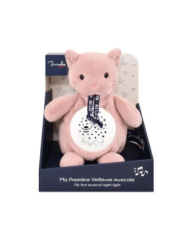 Veilleuse Chat Rose Maïlou – Doudou musical...