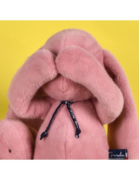 Lapin Méloé peluche rose