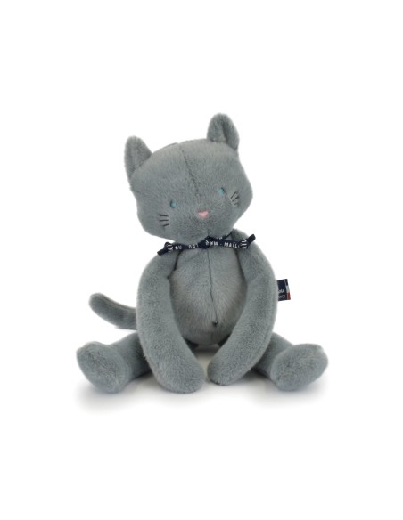 Peluche Chat bleu gris Méloé