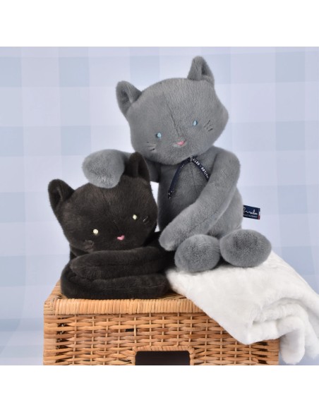 Peluche Chat bleu gris Méloé