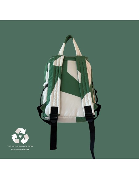Sac à Dos Adulte Recyclé Graphique Vert