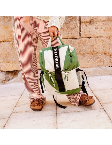 Sac à Dos Adulte Recyclé Graphique Vert