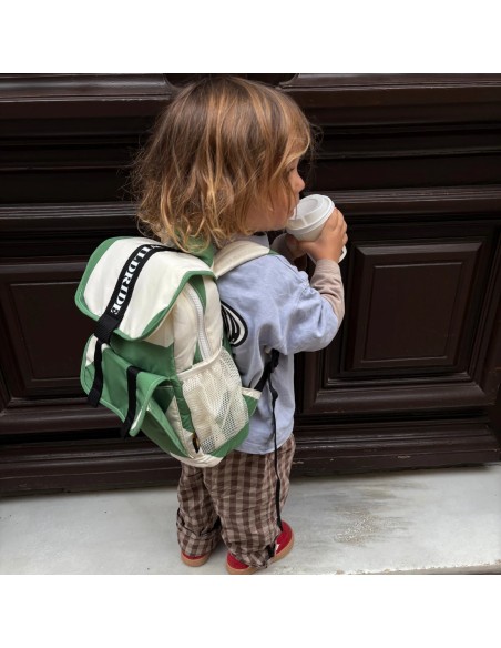 Sac à Dos Enfant Recyclé Graphique Vert