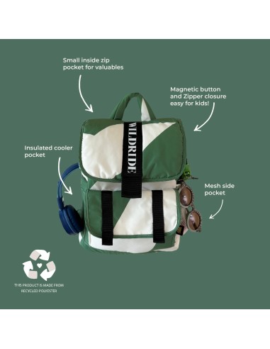 Sac à Dos Enfant Recyclé Graphique Vert