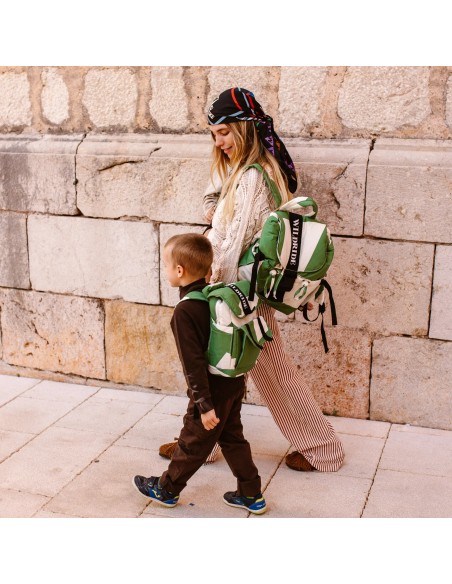 Sac à Dos Enfant Recyclé Graphique Vert