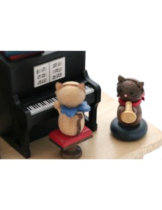 Boîte à Musique Chats jouant du piano 2