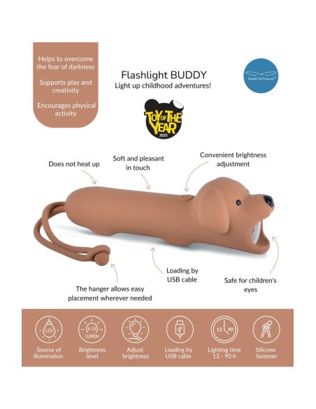 Lampe torche Chien BUDDY