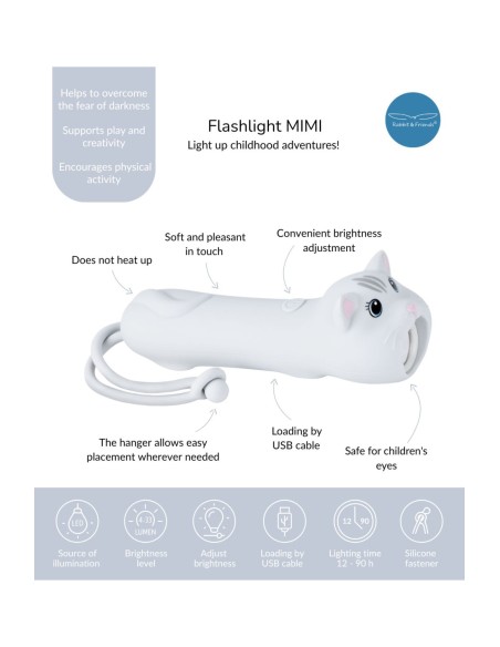 Lampe torche Chat MIMI