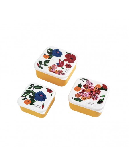 SET DE 3 LUNCH BOX LES HIBISCUS