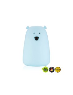 Lampe en silicone Big Bear bleue