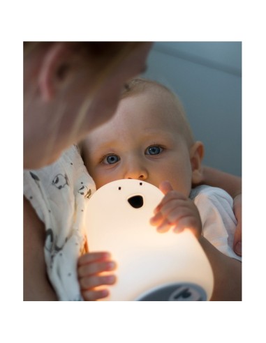 Lampe en silicone Big Bear blanche