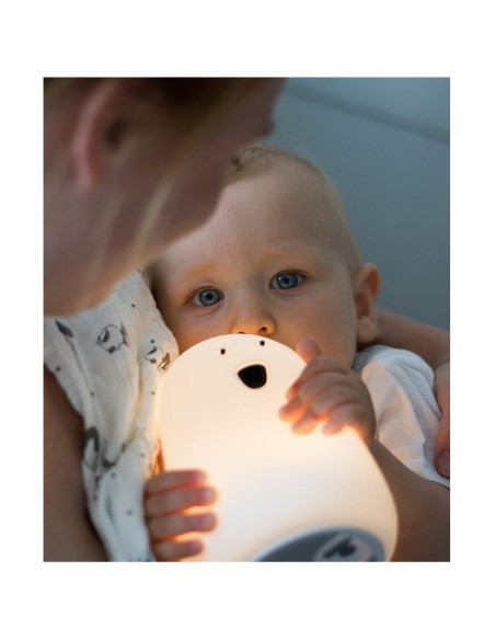 Lampe en silicone Big Bear blanche