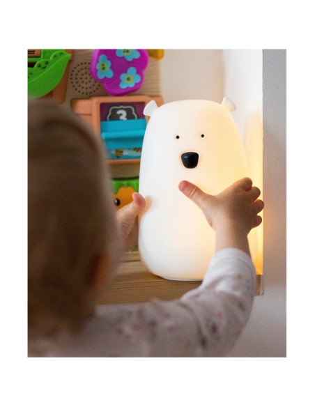 Lampe en silicone Big Bear blanche