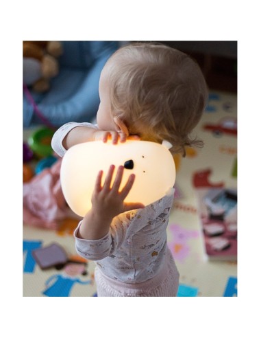 Lampe en silicone Big Bear blanche