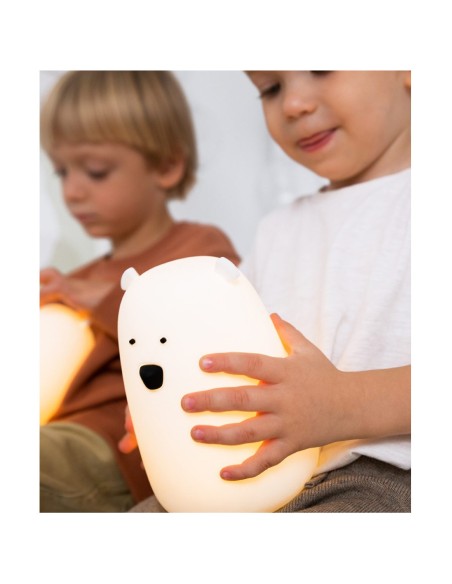 Lampe en silicone Big Bear blanche