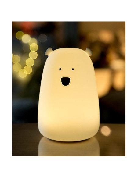 Lampe en silicone Big Bear blanche