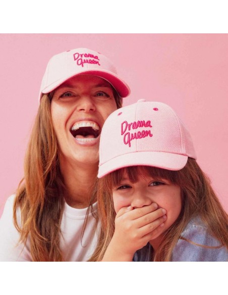 Casquette Drama Queen denim rose