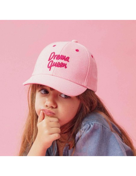 Casquette Drama Queen denim rose